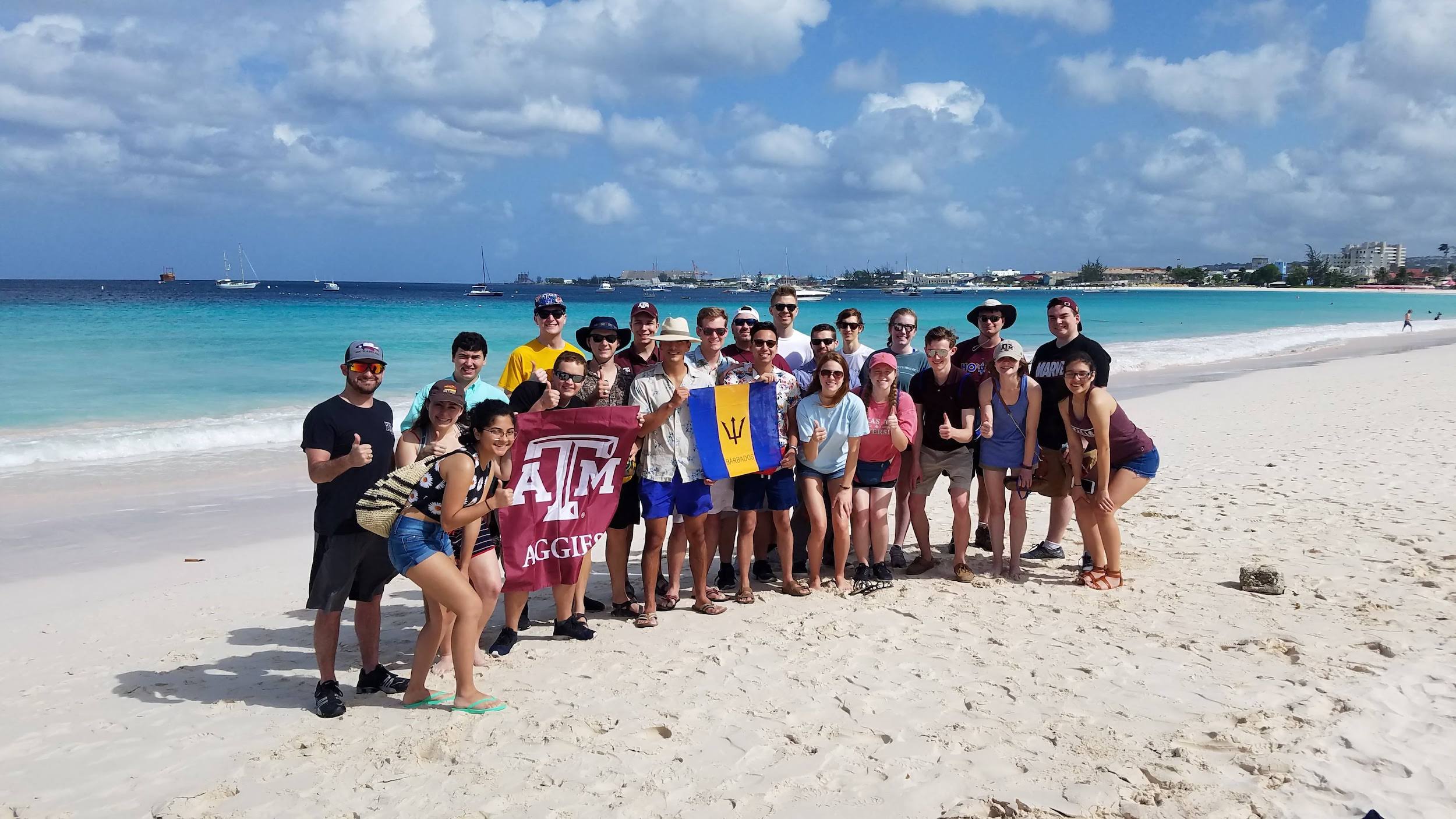 Texas A&M University Students in Barbados